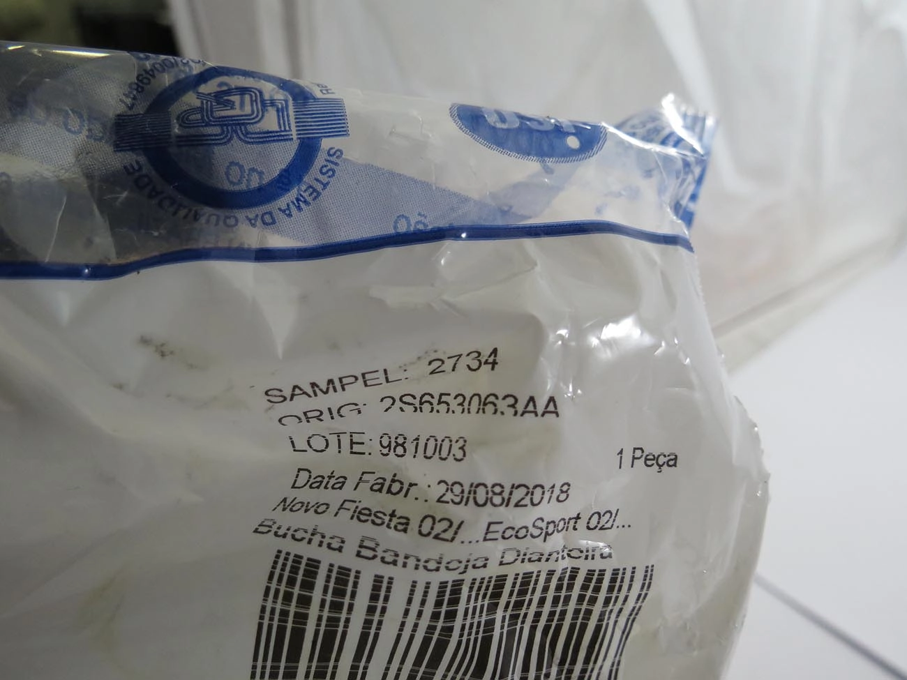 BUCHA DIANTEIRA BANDEJA DIANTEIRA FORD NOVO FIESTA 02/14 - ECOSPORT 03/12 - KA 08/10