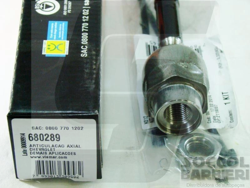 ARTICULAÇÃO/BARRA AXIAL M14X1,5 GM NOVO CORSA/MERIVA/MONTANA 05/11 - MECÂNICA/ELETRO HIDRÁULICA
