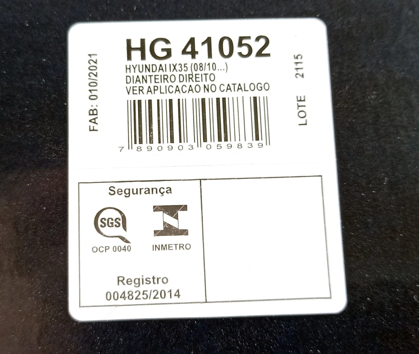 AMORTECEDOR DIANTEIRO DIREITO HYUNDAI IX35 2010/2015 - KIA SPORTAGE 2011/2016