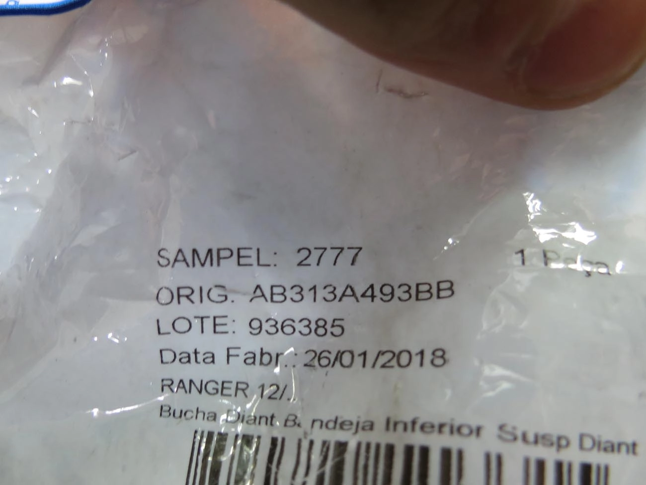 BUCHA DIANTEIRA BANDEJA INFERIOR FORD NOVA RANGER 2012/ - SUSPENSÃO DIANTEIRA