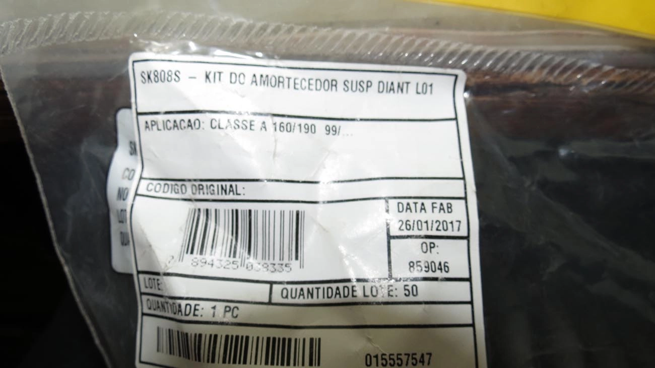 KIT AMORTECEDOR DIANTEIRO MB CLASSE A 160/190 98/02 - BATENTE E COIFA