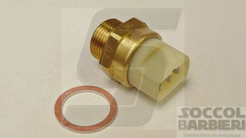 INTERRUPTOR TÉRMICO RADIADOR PARA ACIONAMENTO VENTILADOR VW GOL/SANTANA/LOGUS 2.0 COM AR CONDICIONADO 3 PINOS