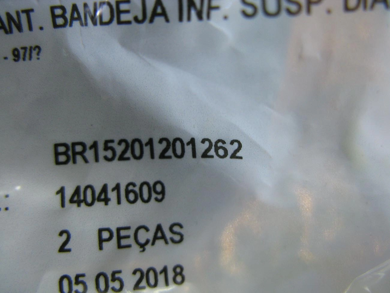 BUCHA DIANTEIRA BANDEJA INFERIOR SUSPENSÃO GM S-10/BLAZER 1995/2011