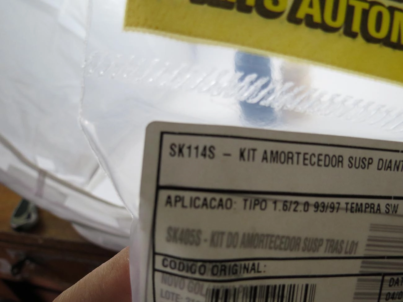 KIT AMORTECEDOR DIANTEIRO FIAT TEMPRA SW 1994/1997 - TIPO 1.6/2.0 1993/1997