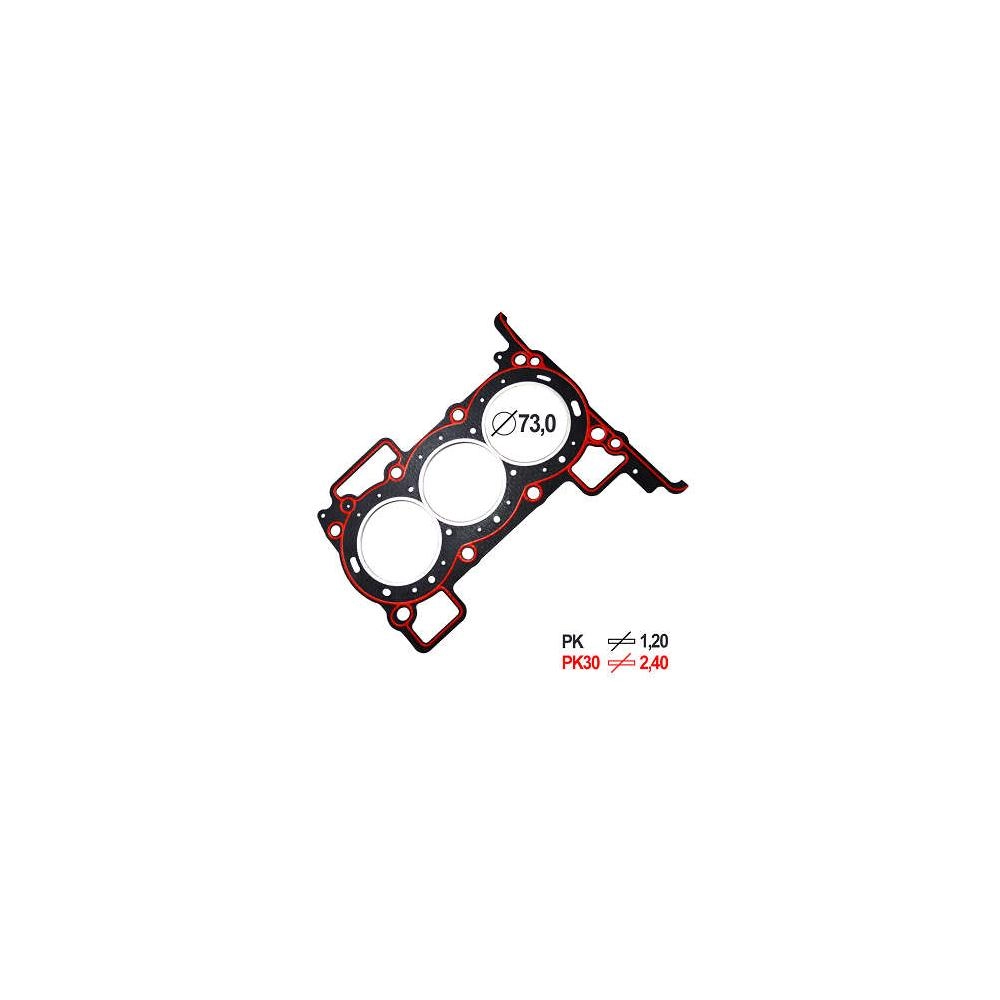 JUNTA CABEÇOTE DE FIBRA 2,40MM RENAULT KWID 1.0 17/21 - LOGAN/SANDERO 1.0 17/23