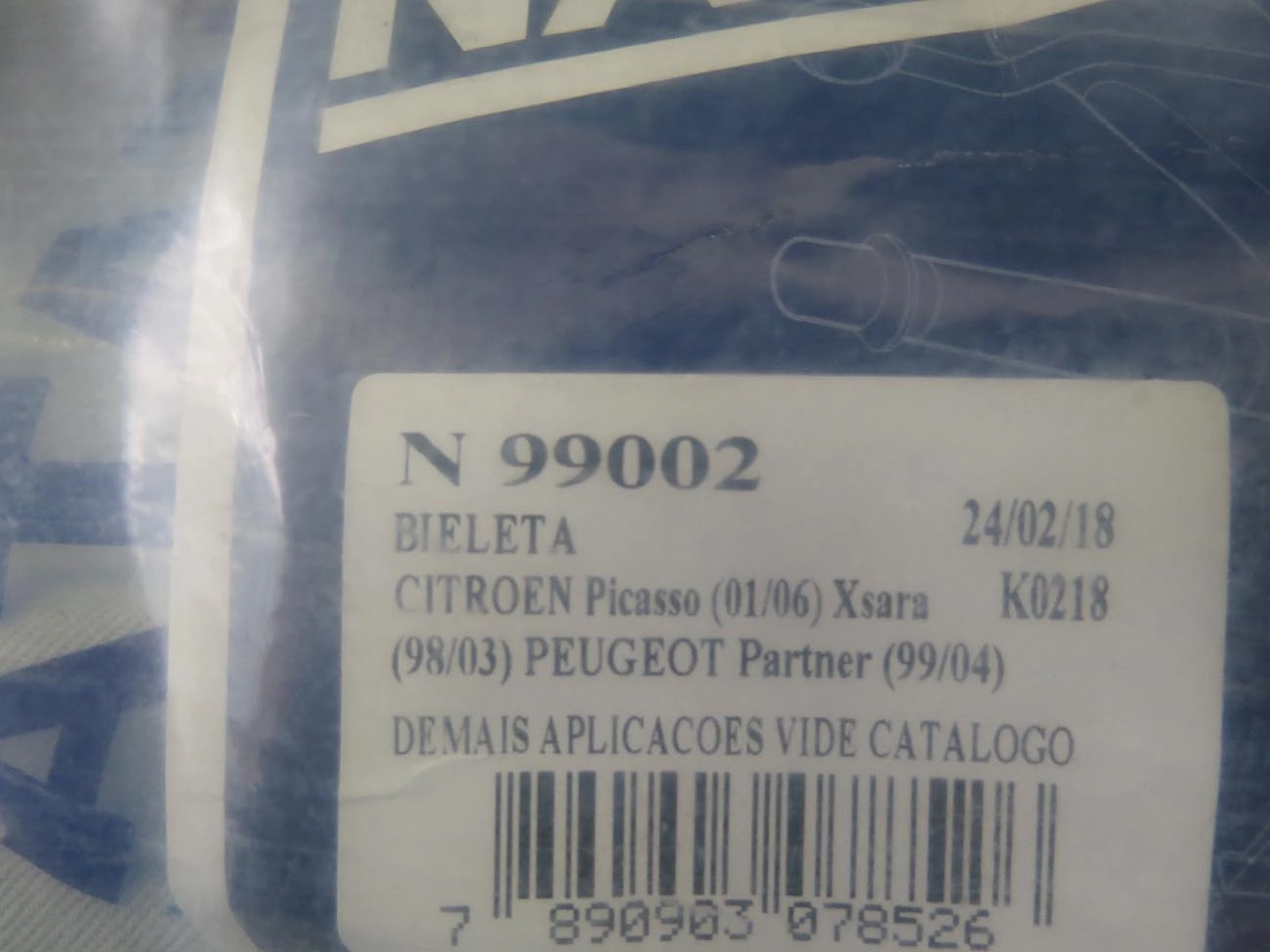 BIELETA DIANTEIRA LD/LE CITROEN XSARA PICASSO 01/12 - XSARA 98/03 - PARTNER 99/04