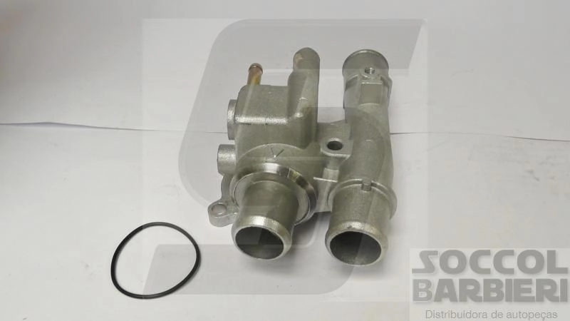 VÁLVULA TERMOSTÁTICA CARCAÇA ALUMÍNIO FIAT PALIO/SIENA/STRADA/BRAVA 1.6 16V 96/ - COM AR QUENTE
