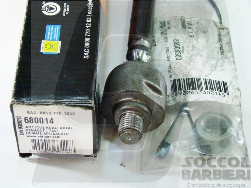 ARTICULAÇÃO/BARRA AXIAL DIREÇÃO HIDRÁULICA FIAT TEMPRA 92/94 - RENAULT CLIO II 99/22