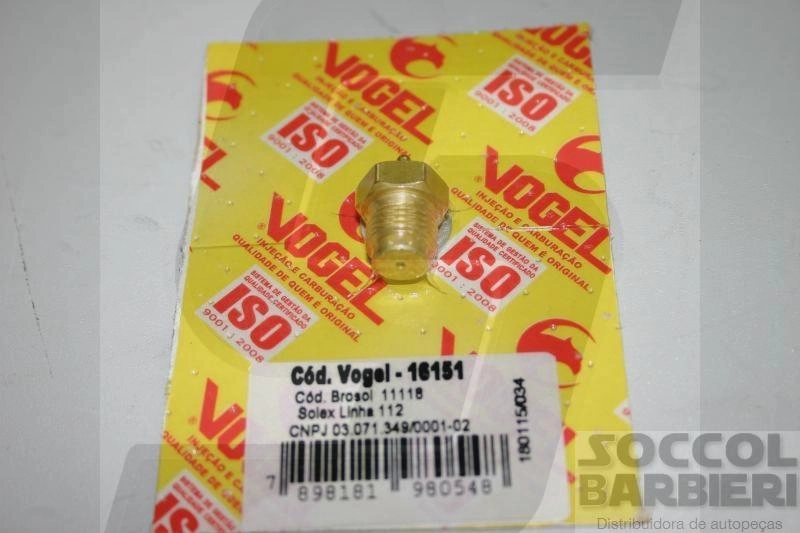 AGULHA CARBURADOR BROSOL CARBURACAO SIMPLES VW FUSCA/BRASILIA/VARIANT/KOMBI/FORD BELINA/DEL REY/GM