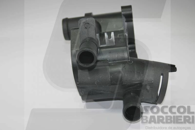 CAVALETE DISTRIBUIÇÃO ÁGUA OU CARCAÇA VÁLVULA TERMOSTÁTICA COM AR QUENTE CARCACA VALVULA TERMOSTATICA VW GOL/PARATI 1.0 97/01 8/16V DUAS SAIDAS