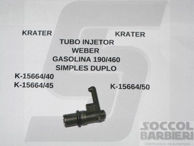 TUBO INJETOR 45 VW/FORD/GM/FIAT WEBER 460/190