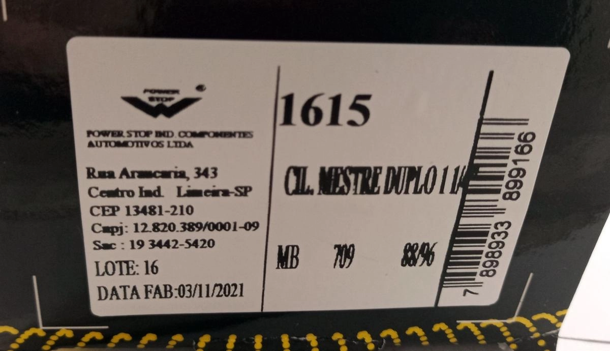 CILINDRO MESTRE FREIO DUPLO 31,75MM MB 709 89/96 710 96/2002 31,750MM 1.1/4