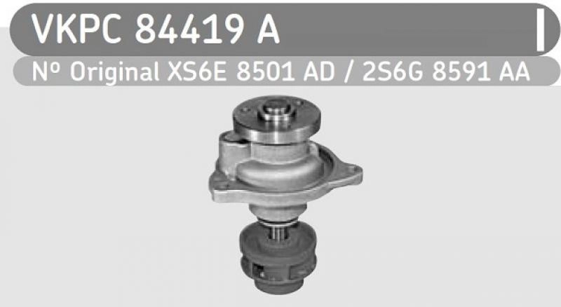 BOMBA ÁGUA MOTOR ZETEC ROCAM AGUA FORD FIESTA/KA/COURIER 99/ NOVO FIESTA/ECOSPORT 1.0/1.6 2002/