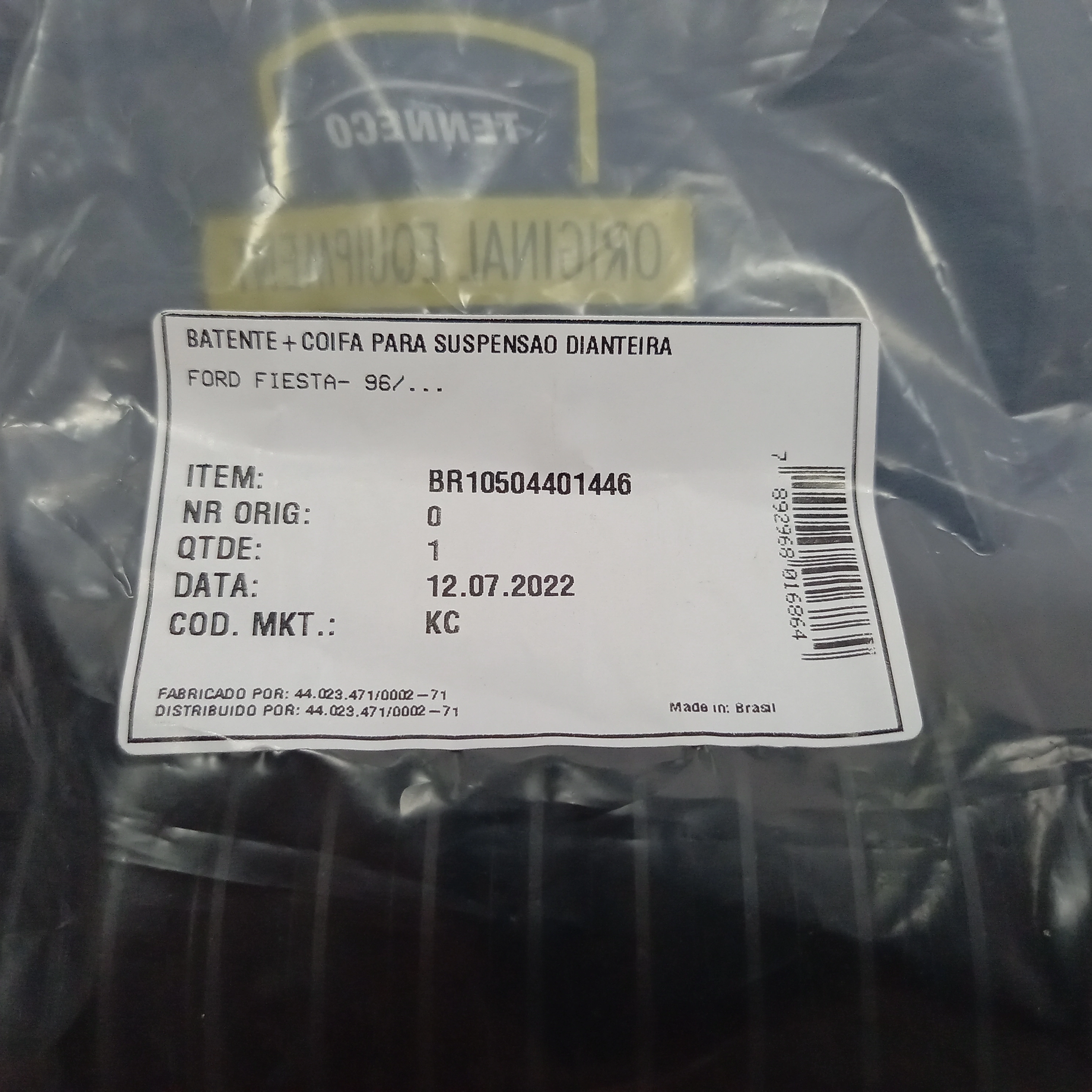 KIT AMORTECEDOR DIANTEIRO FORD FIESTA 96/02 - KA 97/ - BATENTE E COIFA