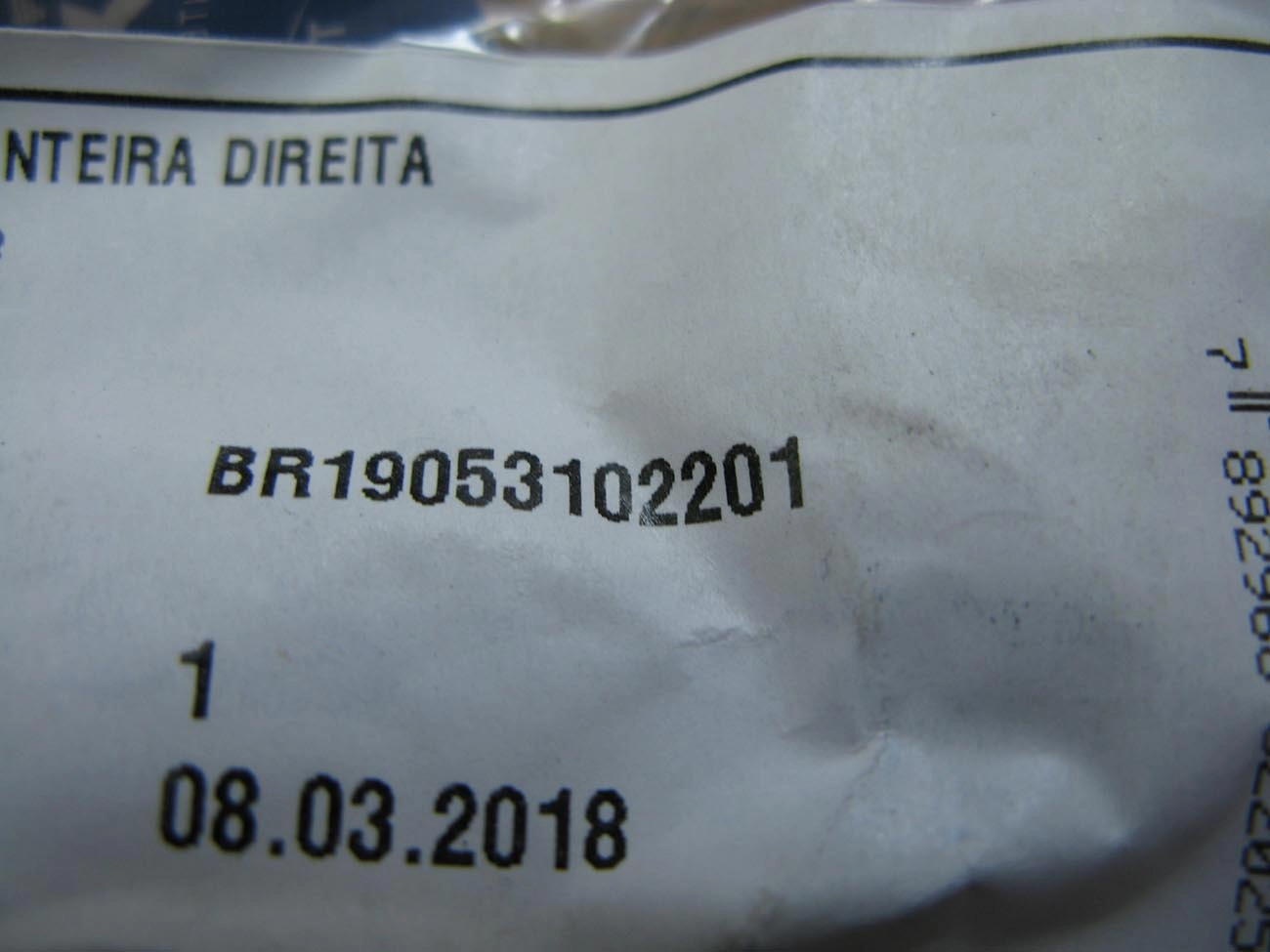 BIELETA DIANTEIRA DIREITA RENAULT MASTER 2003/2015