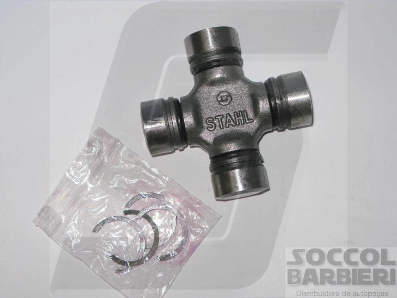 CRUZETA CARDAN TRAÇÃO DIANTEIRA 4X4 BOJO 27X52,60MM QUATRO CHAVETAS INTERNAS WILLYS F-75/JEEP/RURAL TODOS