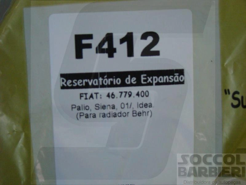 RESERVATORIO AGUA FIAT PALIO/SIENA/STRADA 8V 2001/ - IDEA - NUMERO NOVO MF-13412