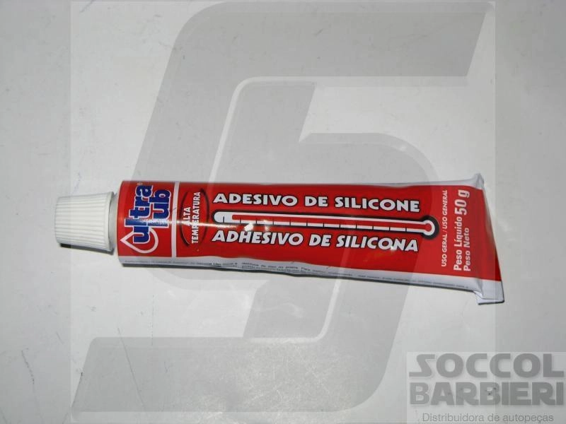 SILICONE ALTA TEMPERATURA VERMELHO 50 GRS - CAIXA CONTEM 24