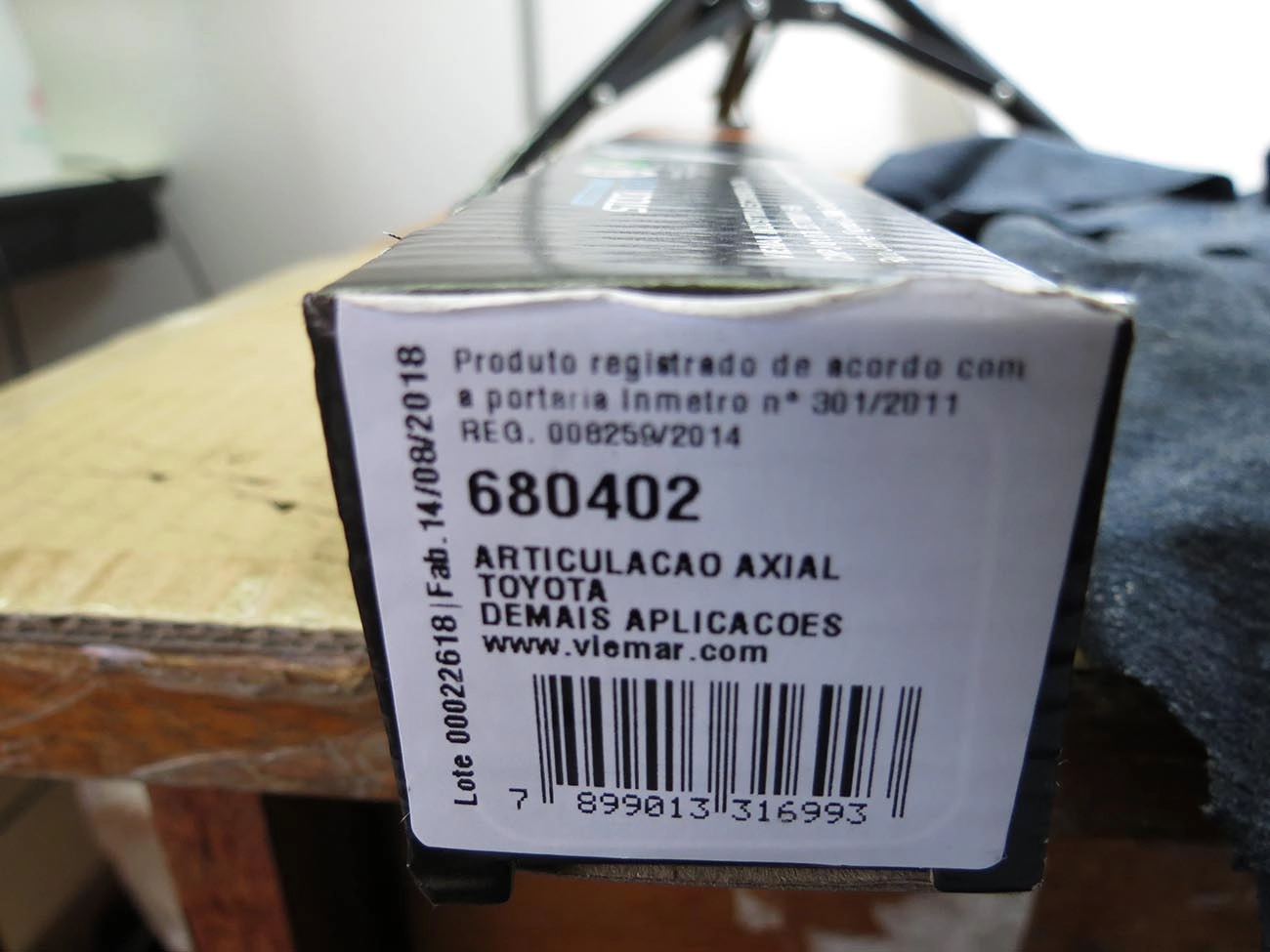 ARTICULAÇÃO/BARRA AXIAL M15X1,5 DIREÇÃO ELÉTRICA TOYOTA COROLLA 08/19
