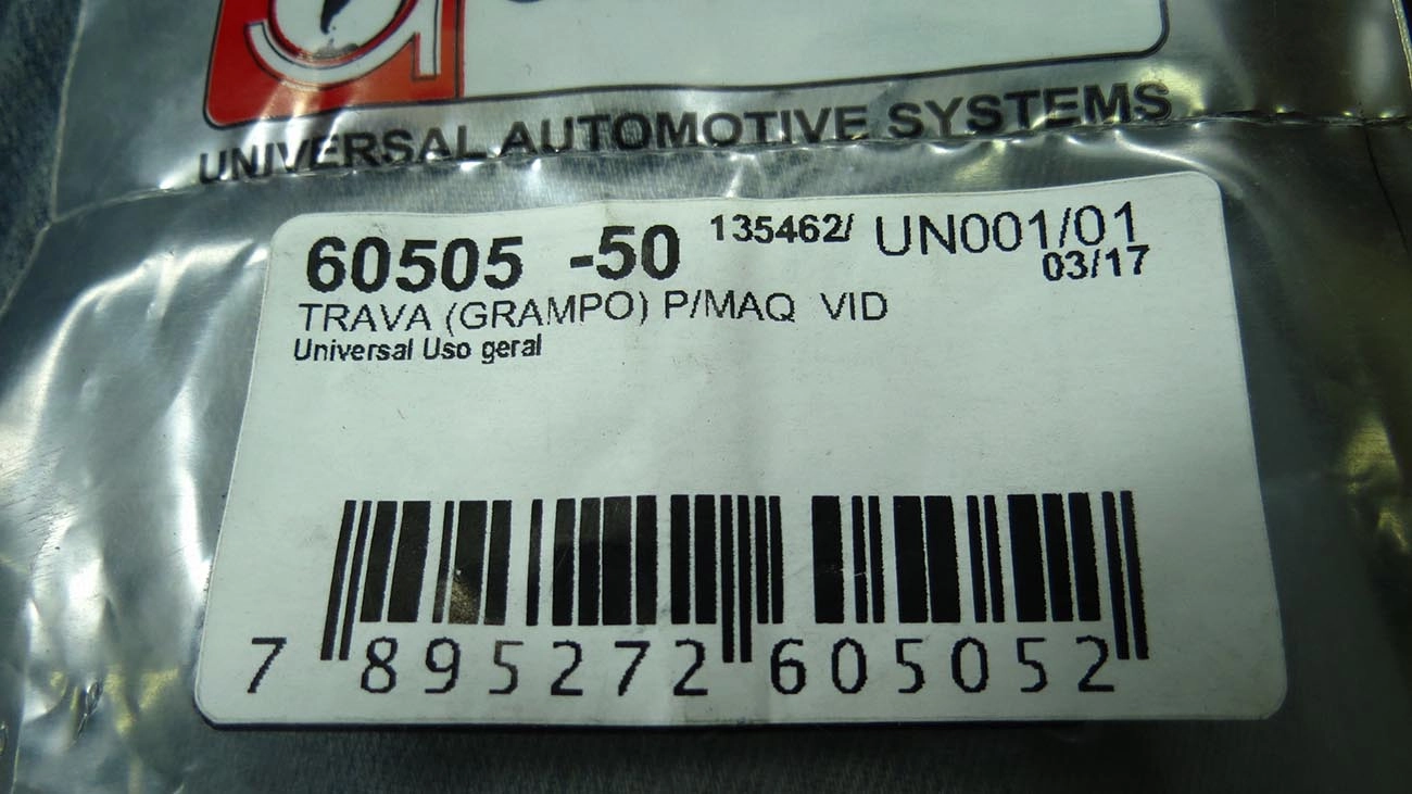 GRAMPO UNIVERSAL P/MANIVELA DO VIDRO