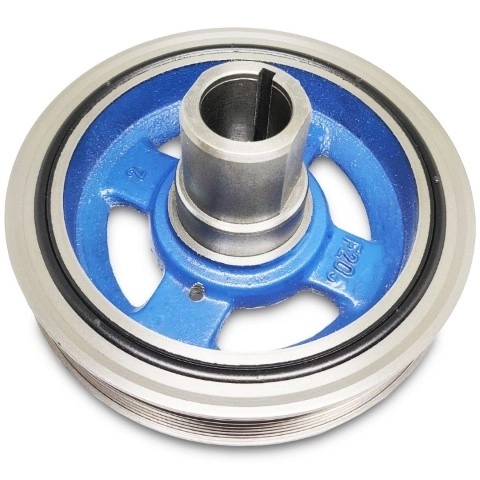 POLIA DO VIRABREQUIM - DAMPER - DUPLA 1 PISTA POLY V 7PK / 1 PISTA POLY V 4PK - NISSAN FRONTIER 2.5