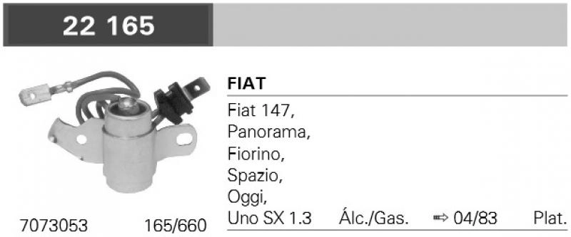 CONDENSADOR DISTRIBUIDOR - FIAT 147 /04.83