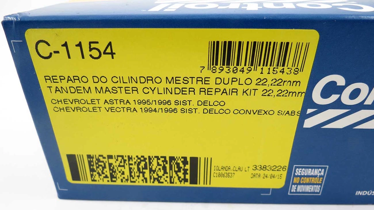 REPARO CILINDRO MESTRE DUPLO 22.22MM GM VECTRA/ASTRA 94/96 7/8
