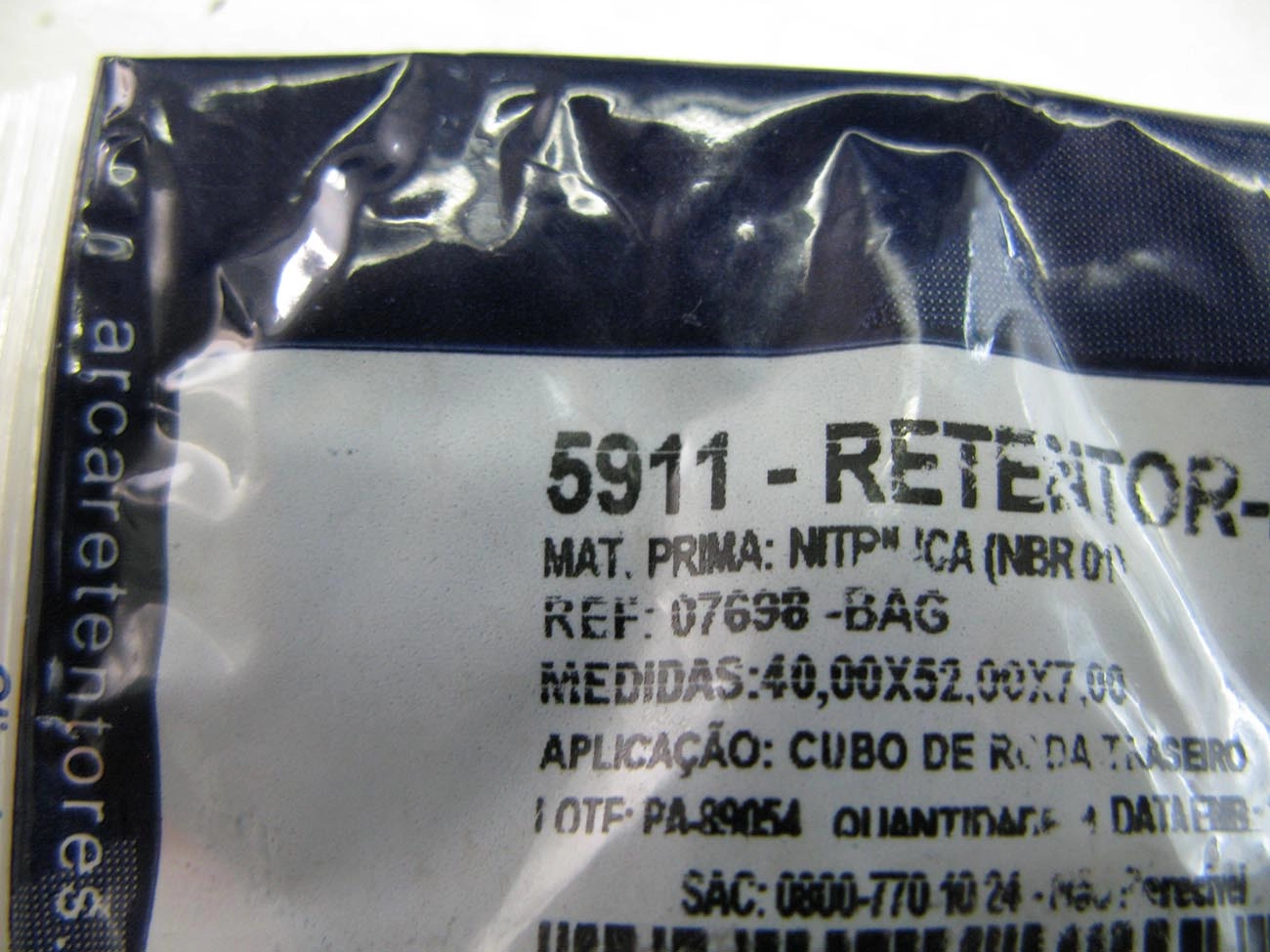 RETENTOR RODA ASIA MOTORS TOWNER TODOS - TRASEIRA