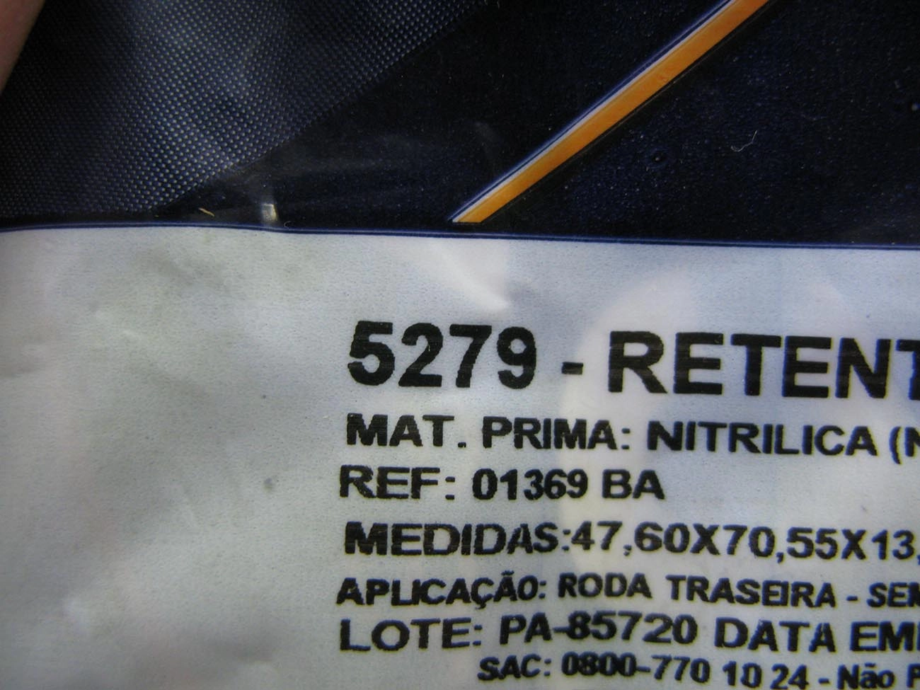 RETENTOR CUBO RODA TRASEIRO/SEMI-EIXO 47,60X70,55X13,50MM TRASEIRA/SEMI TOYOTA BANDEIRANTES 68/81