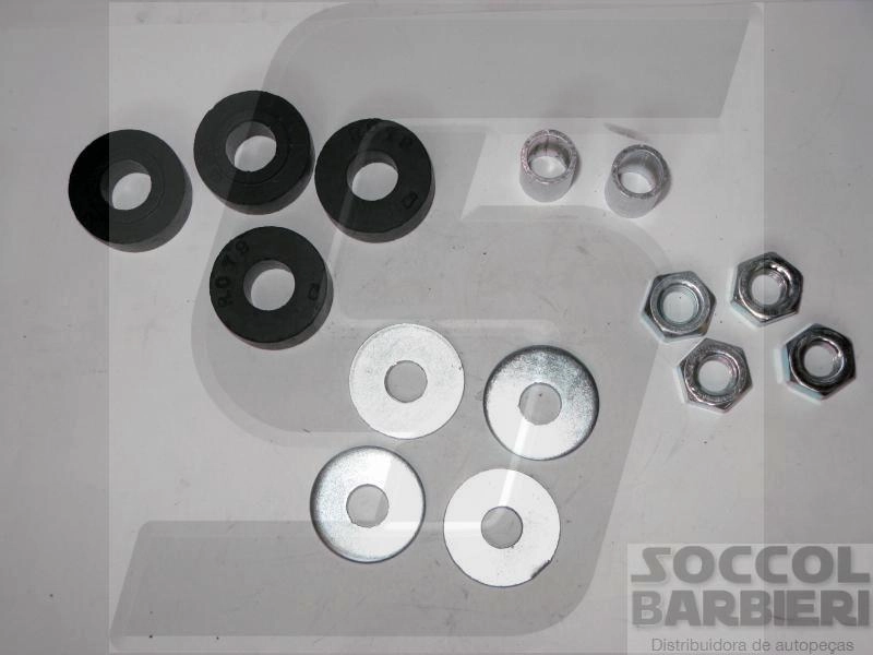 CONJUNTO COXINS TIRANTE SUSPENSÃO RADIADOR BUCHA MB 1111/1113/1313/1513/2220 COMPLETO