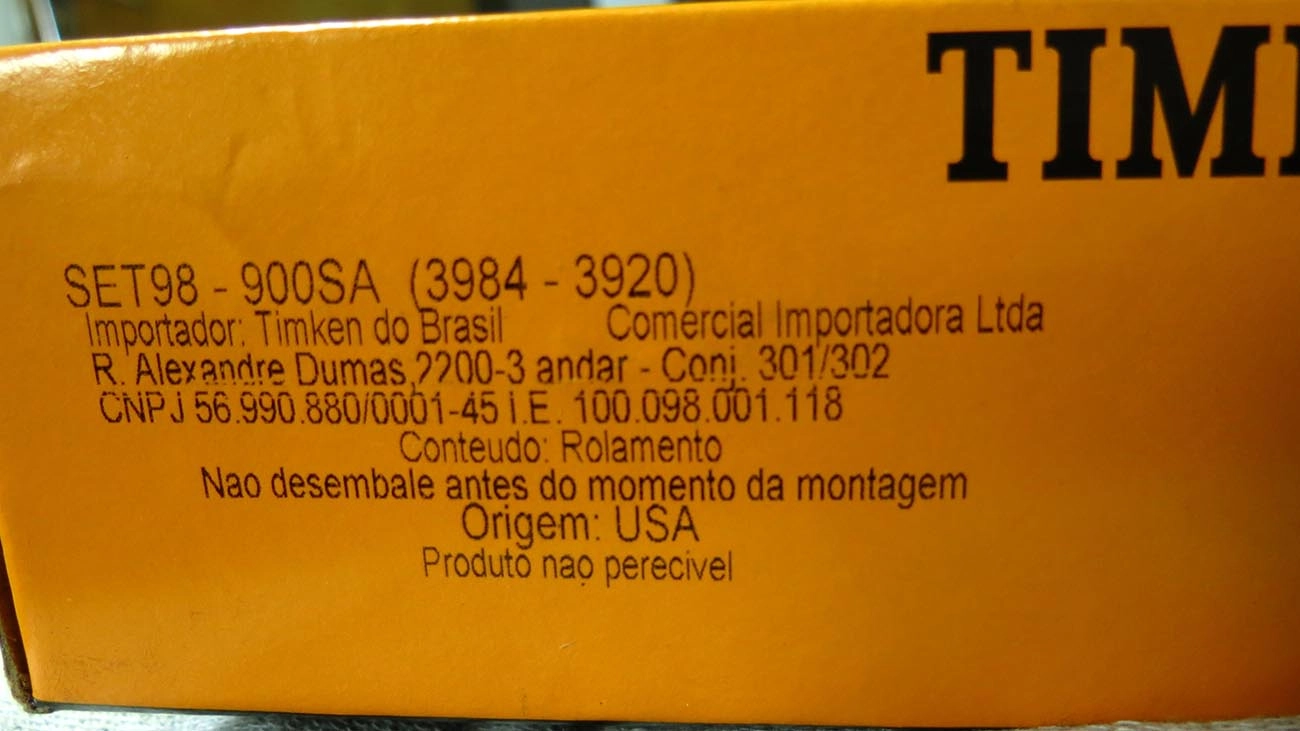 ROLAMENTO CUBO RODA TRASEIRO INTERNO/DIFERENCIAL LATERAL COROA LINHA AGRÍCOLA TRASEIRA MB 608/708/709/712/812/912 66,675X112,712X30,162MM
