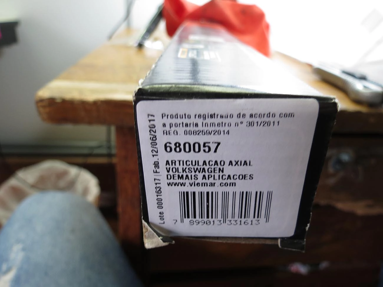 ARTICULAÇÃO/BARRA AXIAL M14X1,5 DIREÇÃO HIDRÁULICA VW PASSAT/VARIANT 91/97 - MECANISMO TRW