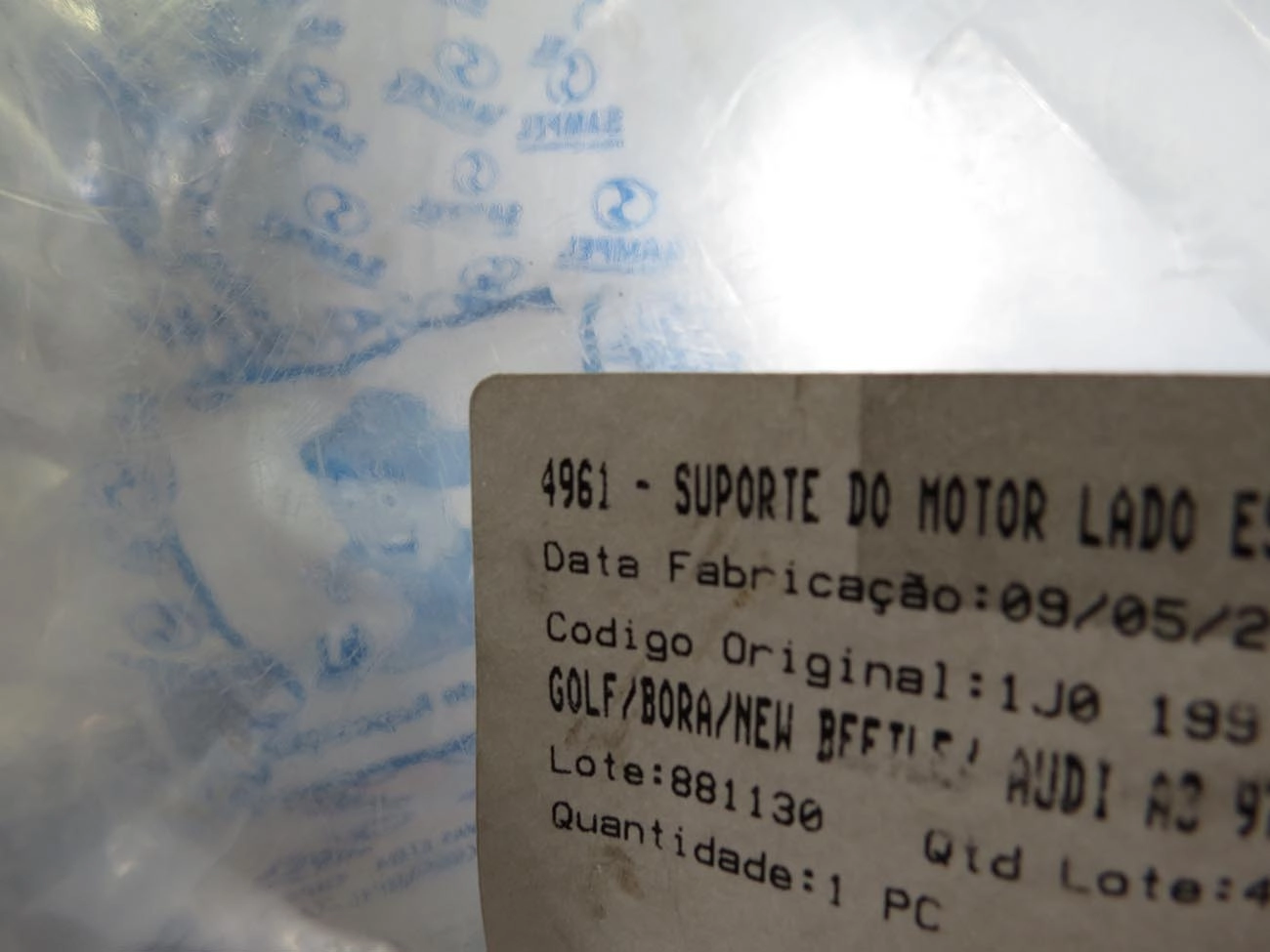 COXIM MOTOR LADO CAMBIO ESQUERDO VW GOLF 98/ - BORA 00/11 - NEW BEETLE 99/10 - AUDI A3 97/07