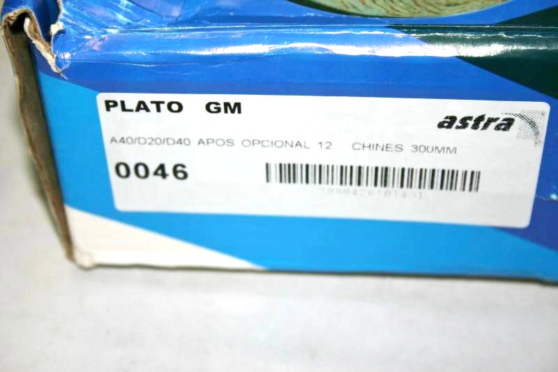 PLATÔ EMBREAGEM 300MM PLATO GM C-60 D-20/40 CHAPEU CHINES