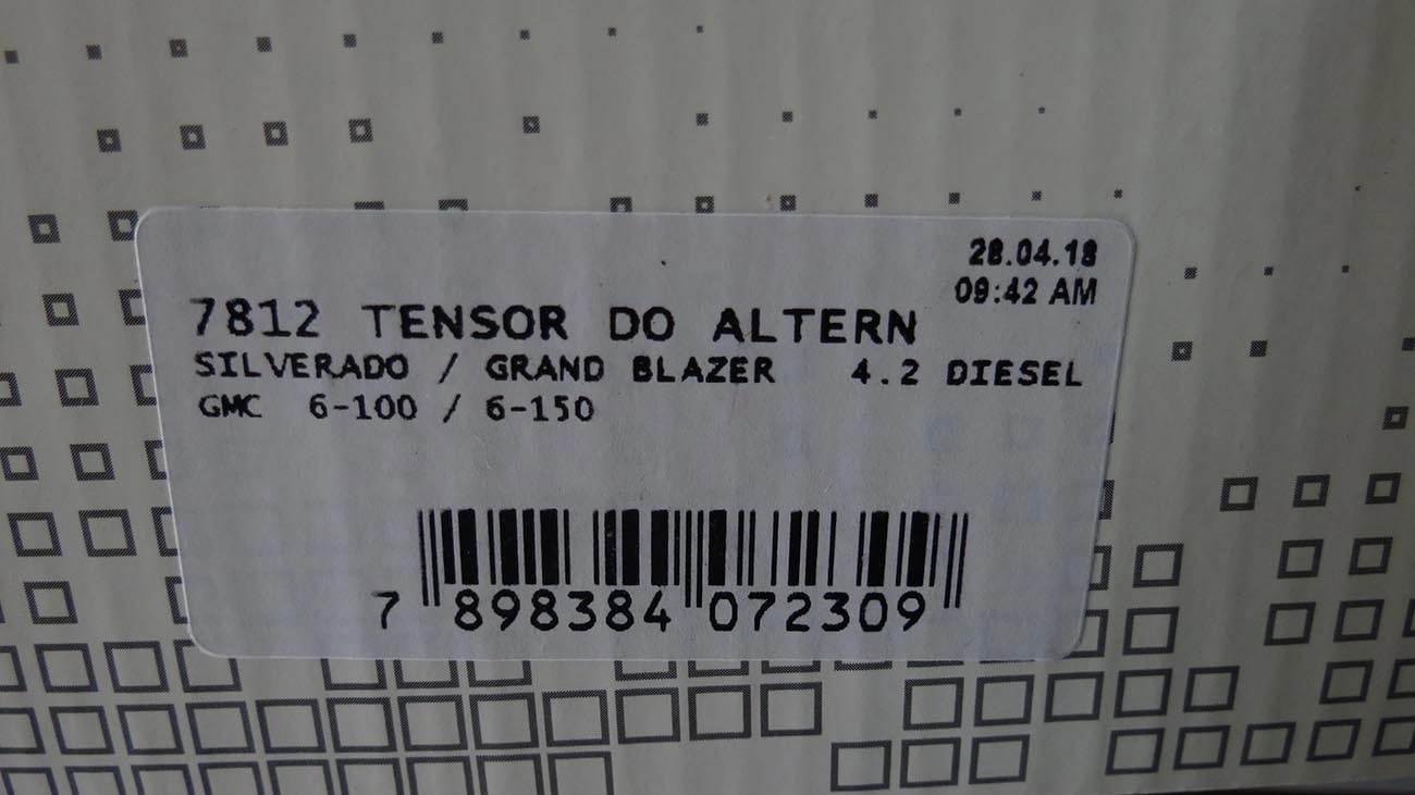 TENSOR CORREIA ALTERNADOR GM SILVERADO/GRAND BLAZER 4.2 97/2001 - MWM