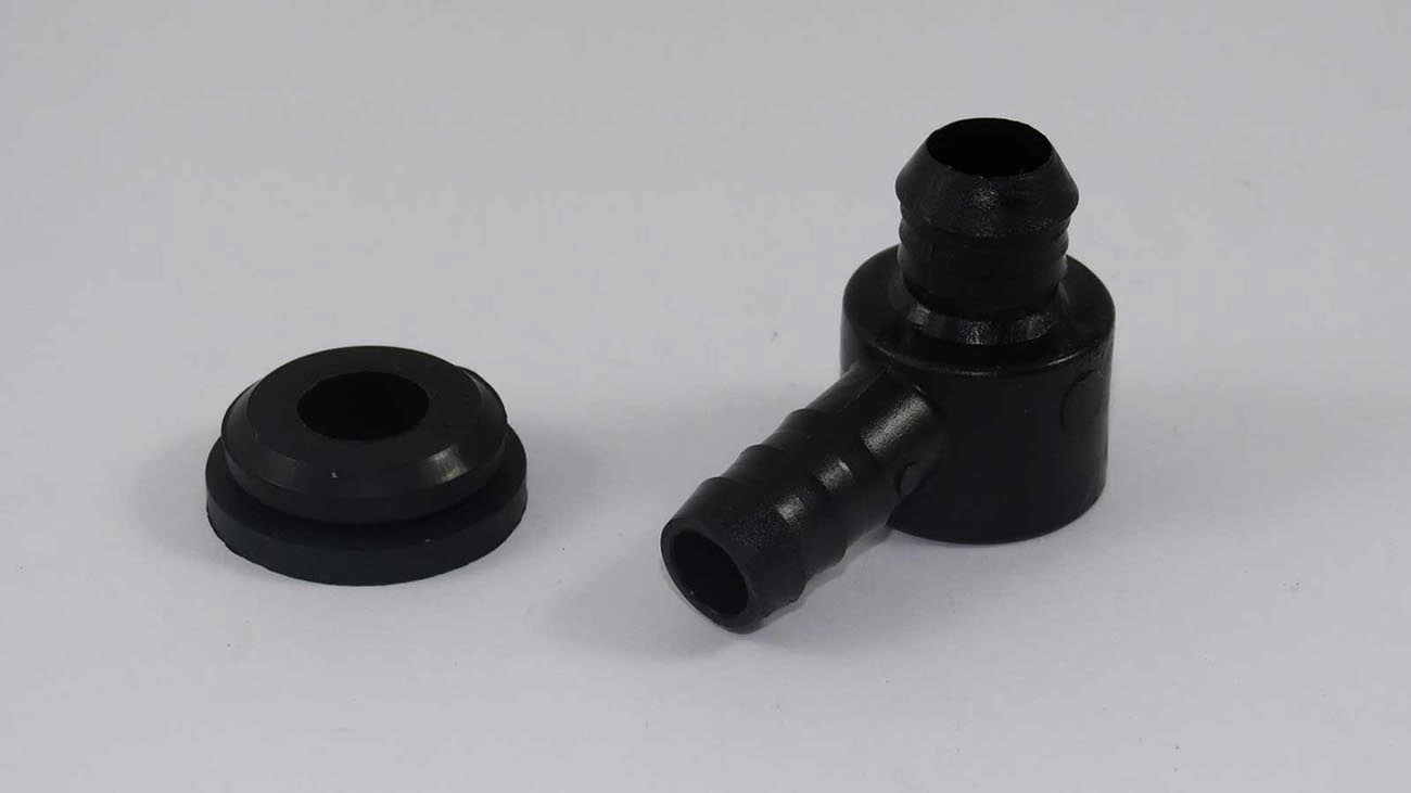 VÁLVULA RETENÇÃO VÁCUO VALVULA SERVO FREIO FIAT 147/TIPO/TEMPRA CHRYSLER POLARA P/SERVO VARGA PRETA