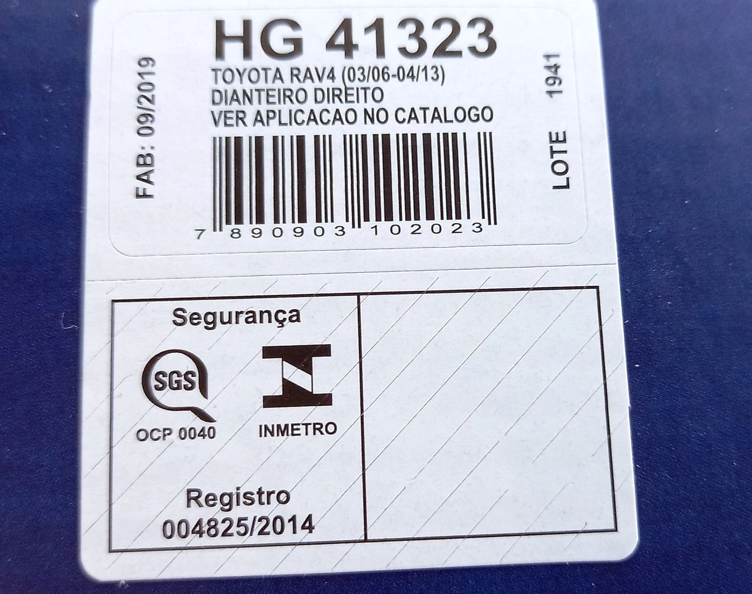AMORTECEDOR DIANTEIRO DIREITO TOYOTA RAV4 2006/2013