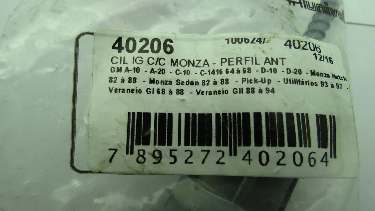 CILINDRO IGNICAO GM MONZA/PICK UP - PERFIL ANTIGO