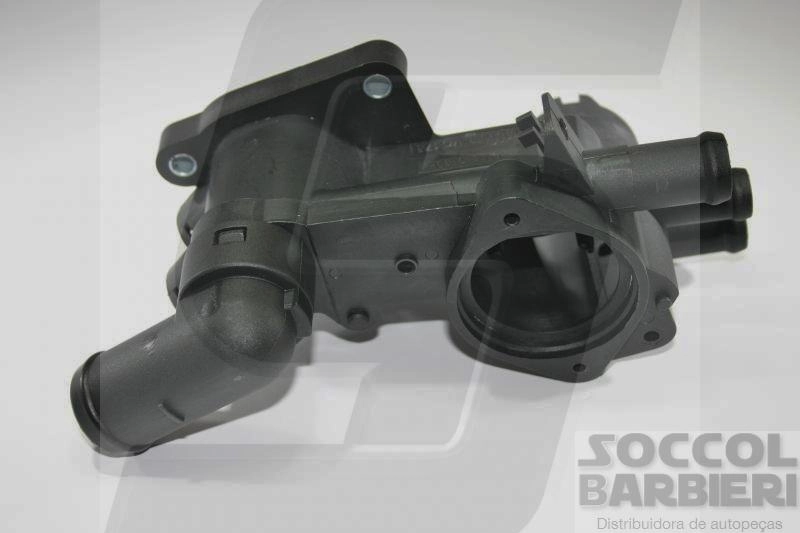 CAVALETE DISTRIBUIÇÃO ÁGUA OU CARCAÇA VÁLVULA TERMOSTÁTICA PLÁSTICA CARCACA VALVULA TERMOSTATICA PLASTICA VW GOL/PARATI 1.0 02/ POLO/GOLF NOVO GOL/SAVEIRO 08/