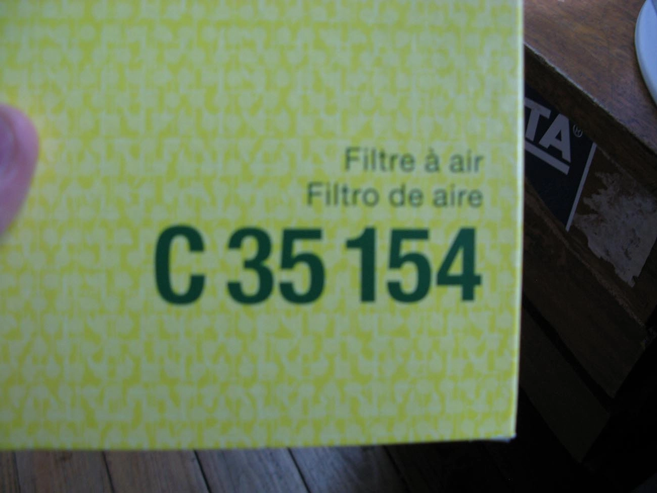 FILTRO AR VW FUSCA 12/ - JETTA 2.0 10/ - PASSAT 2.0 10/ - TIGUAN 07/ - AUDI A3 2.0 10/