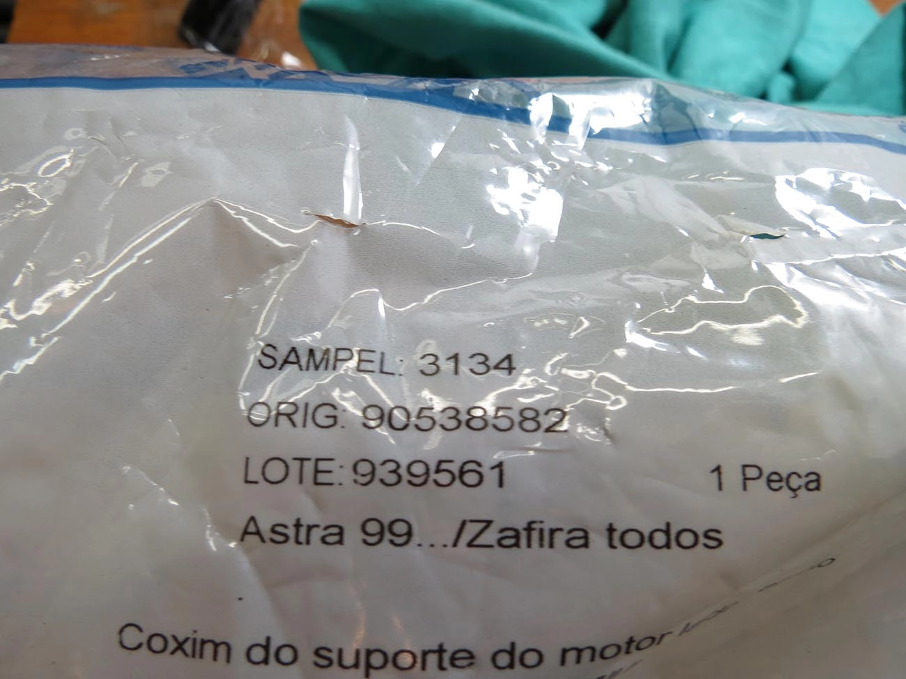 COXIM/SUPORTE TRASEIRO MOTOR LADO CÂMBIO GM ASTRA/ZAFIRA 99/ VECTRA 06/11 GT/GTX 07/11