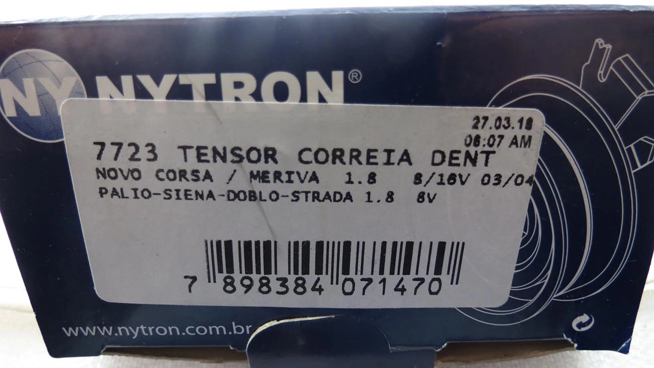 TENSOR CORREIA COMANDO GM NOVO CORSA/MERIVA/MONTANA 1.8 03/04 - FIAT DOBLO/PALIO/SIENA MOTOR 1.8 8V