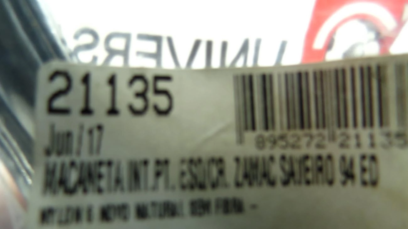 MAÇANETA INTERNA PORTA DIANTEIRA ESQUERDA(O) VW GOL G2 94/01 - PARATI G2 96/01 - CROMADO METAL
