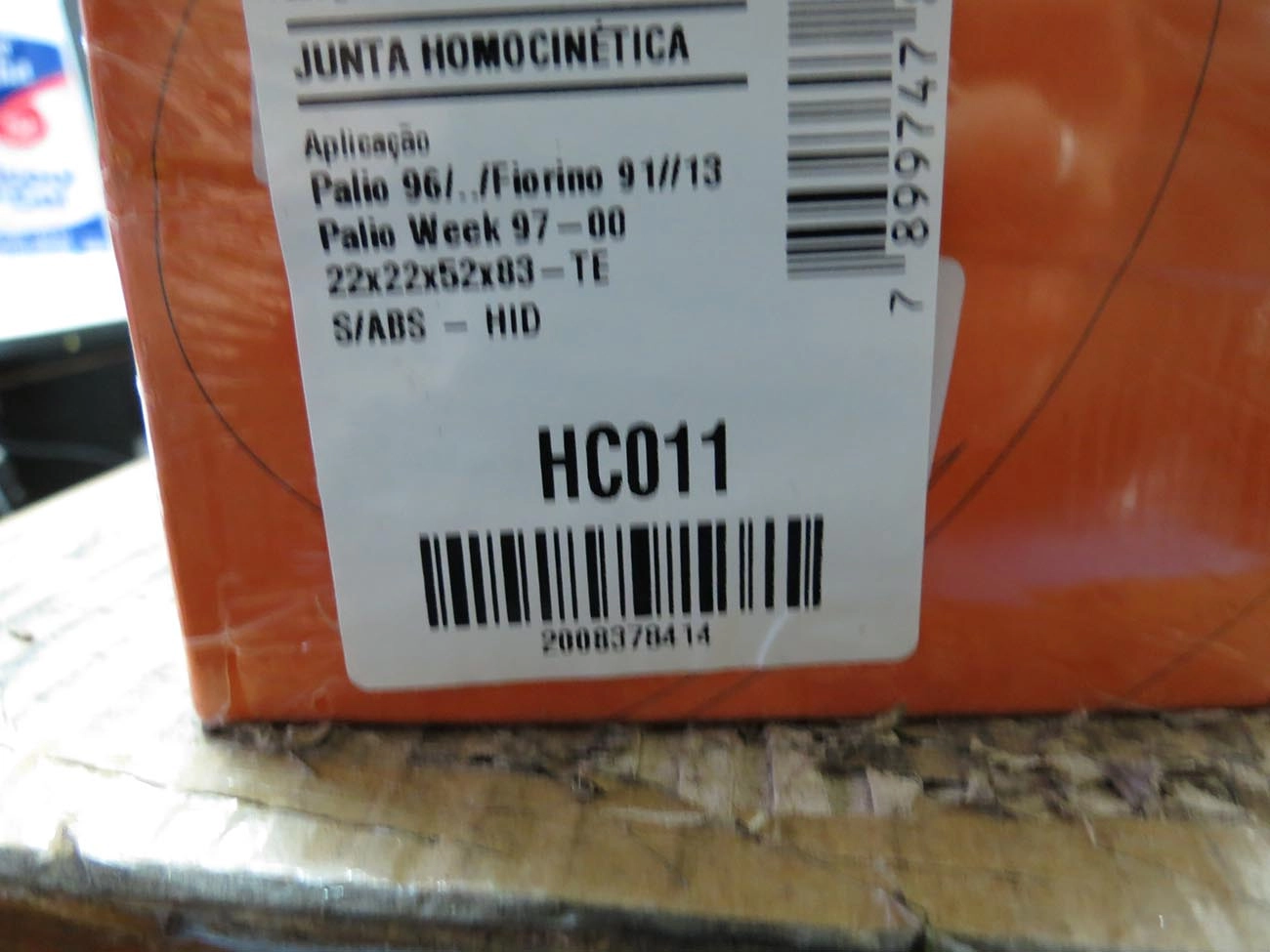 HOMOCINÉTICA RODA FIAT PALIO/WEEKEND/SIENA 1.5/1.6/1.7 96/00 - FIORINO 1.6 96/ - 22/22 ESTRIAS T.EXT