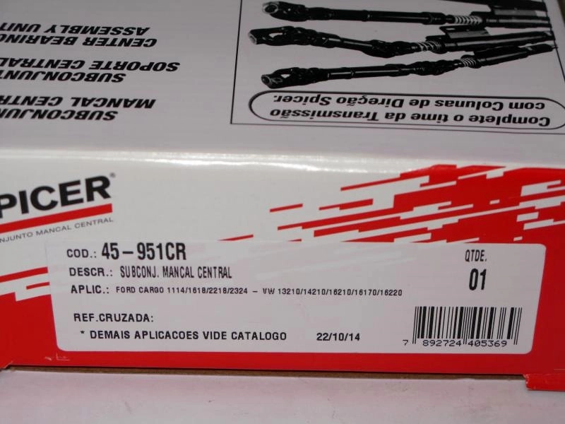 ROLAMENTO CARDAN VW/FORD/GM PESADOS 45MM