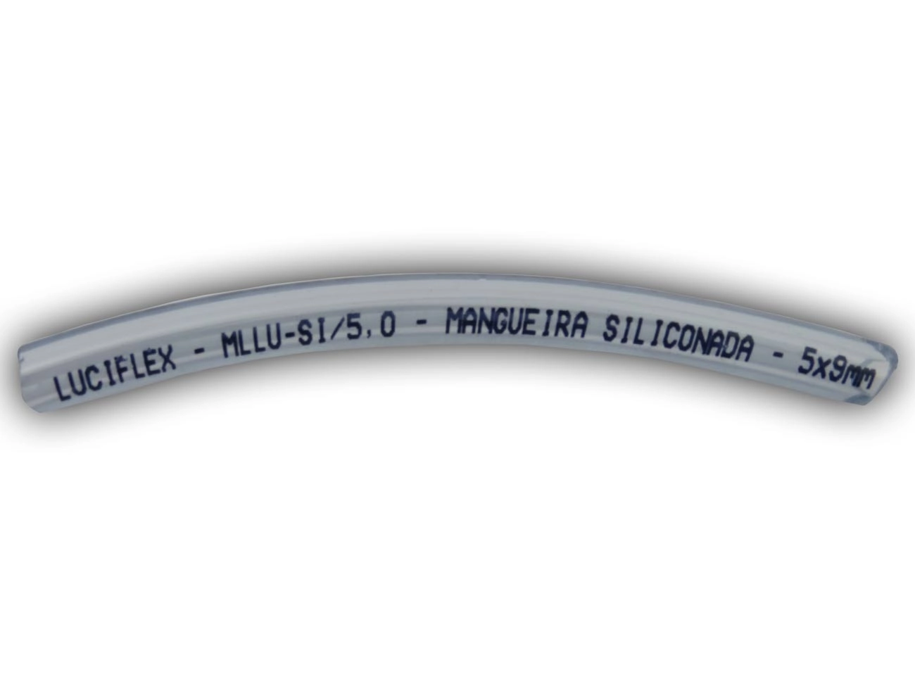 MANGUEIRA COMBUSTIVEL SILICONE TRANSPARENTE 5MM INTERNO/9MM EXTERNO ROLO 25M