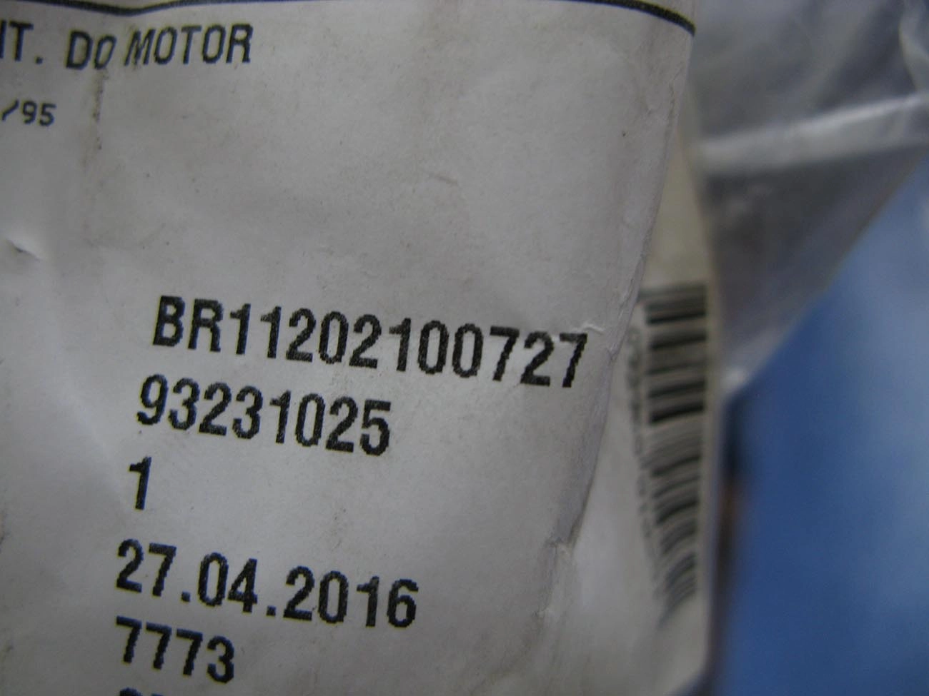 COXIM FRONTAL MOTOR GM VECTRA/ASTRA /96 DIANTEIRO ESQUERDO