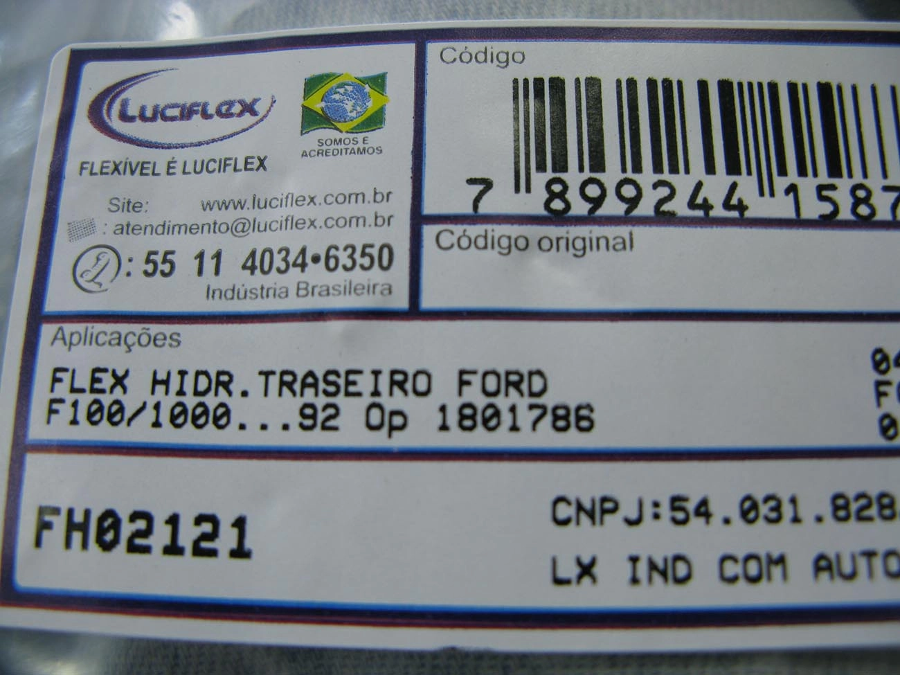 FLEXIVEL FREIO TRASEIRO FORD F-100/1000 /92