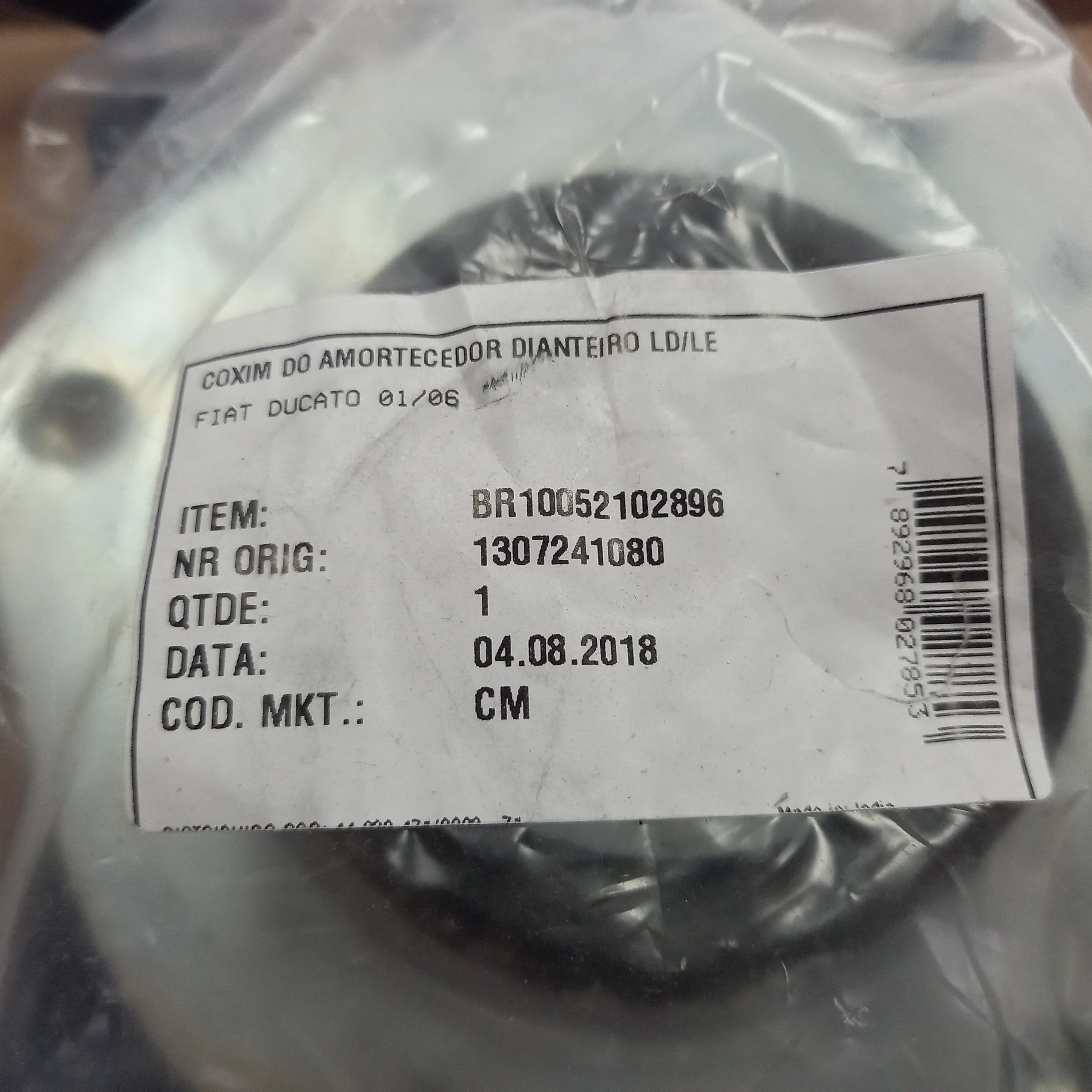 COXIM AMORTECEDOR DIANTEIRO DIREITO SEM ROLAMENTO FIAT DUCATO/CITROEN JUMPER/PEUGEOT BOXER 94/01
