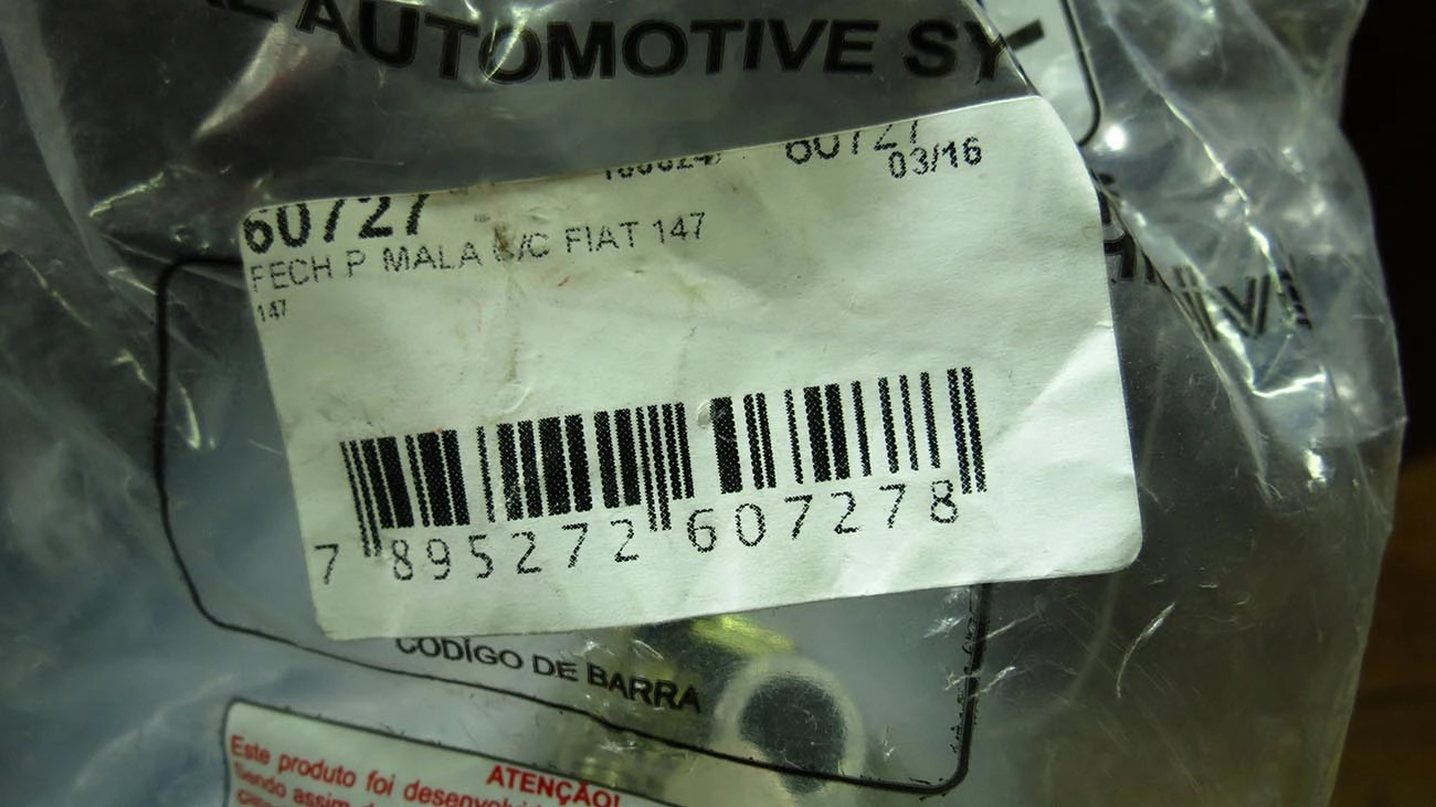 FECHADURA PORTA MALAS FIAT 147 TODOS